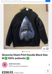 Givenchy Shark Graphic Hoodie