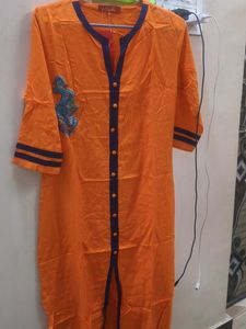 Elegant Orange Kurta