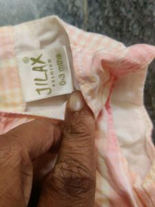Cute Baby Pink Frock For 0-3M