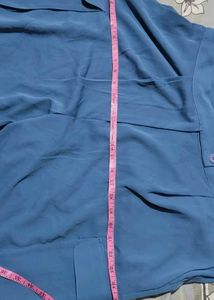 Blue Plazzo Cargo Pant
