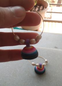 Rainbow Colour Jhumka Earrings