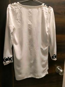 Black And White Ethnic Top