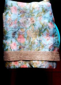 Floral Organza Dupatta