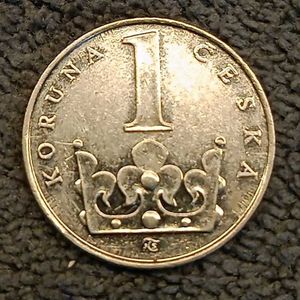1993 Czech Republic One Koruna Coin