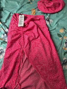 Hot Pink Print Two-Piece Set