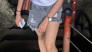 Distressed Denim Shorts