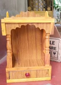 Wooden Temple With Rack And a Nod