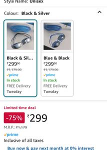 [ PACK Of 2 ]Lifelong Swimming Goggles for Men