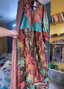 Designer Suit with full work & embroidery