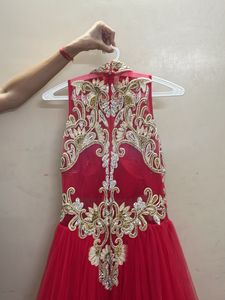Elegant Red Ethnic Gown
