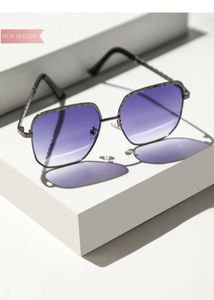 Blue fashion sunglasses