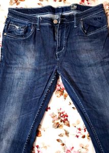 Dark Wash Denim Jeans - Size 34