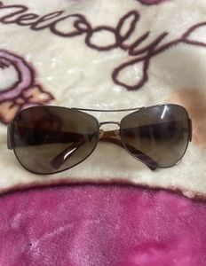 Brown Aviator Sunglasses
