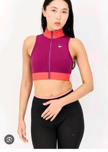Tommy Hilfiger Sports Gym Front Chain  Bra