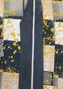 Grey Wide Leg Denim Jeans