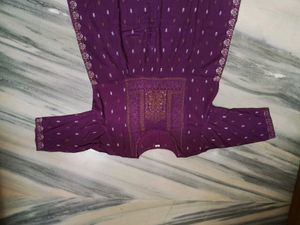 Purple Embroidered Kurta
