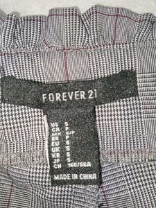 ✨ Forever 21 Grey Checkered High-Waist Pants ✨