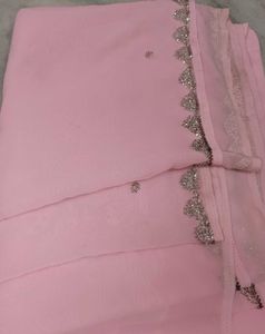 Pink Embellished Dupatta