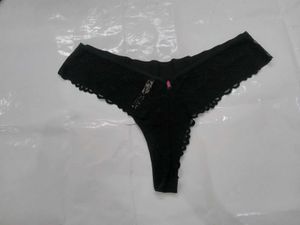 Victoria&#39;s Secret Black Lace Thong