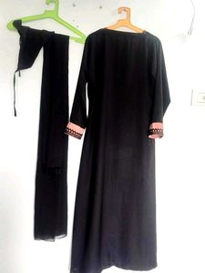Abaya Set Pitch Color With Nakab Free Earing 🥰😍