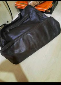 Vintage Brown Leather Tote Bag