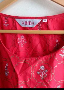Biba Straight Kurta For Women- Office Wear