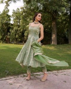 🆕️🆕️Gown-Dupatta in Embroidery Sequence Work