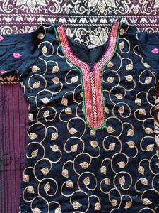 Embroidered Top N Pant With Dupatta