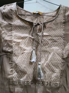 Aurelia Beige Tunic Top