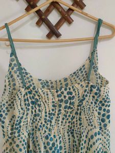 Cute Blue Polka Dot Mini Dress