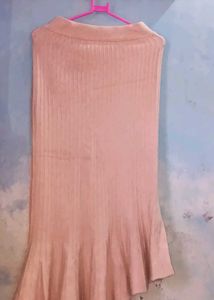 Ribbed Knit Mermaid Skirt