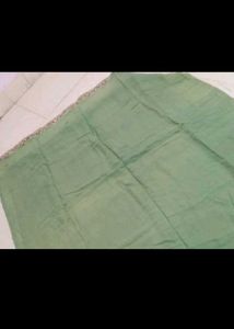Elegant Green Naira Cut Kurta With Dupatta