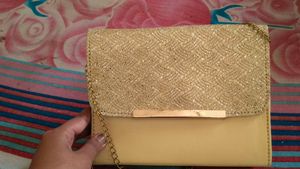 Elegant Clutch with Chain Strap