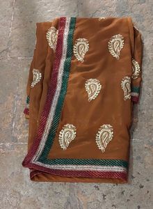 Heavy Ethnic Shimmery Saree