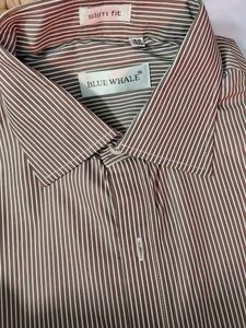 Blue Whale Striped Dress Shirt