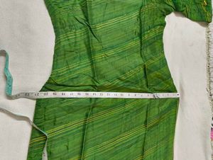 Green Banarasi Silk Fabric