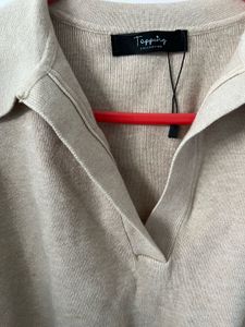Cute Knit Polo Top