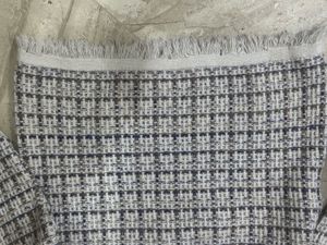 Elegant Textured Knit plaid Sweater