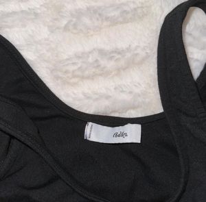 Black Sleeveless Bodysuit