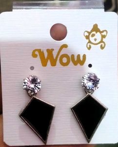 Chic Black Diamond Earrings