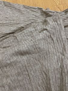 Beige MIDI Woollen Skirt