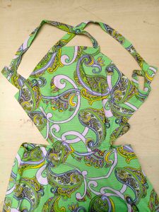 Tie-Up Paisley Print A-line Dress