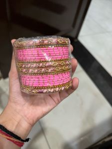 Pink Bangle Set &amp; Hairband