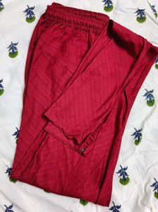 Srishti Pure Cotton Reddish Maroon Chudidar Salwar