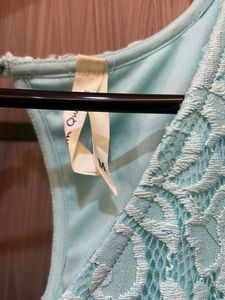 Mint Lace Sleeveless Dress