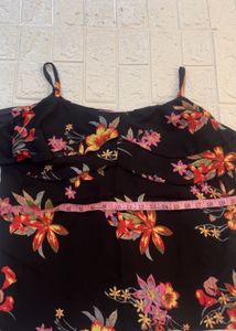 Floral Print Off-Shoulder plus size Top