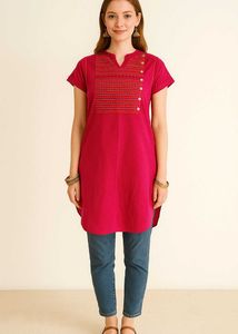 Pink Short Kurti