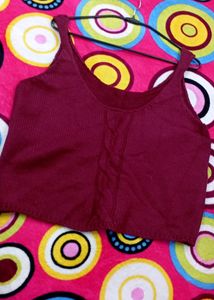Urbanic Style Knitted Crop Top