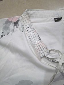 Beautiful Designed White Empire Top