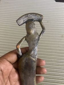 Metal Lady Figurine